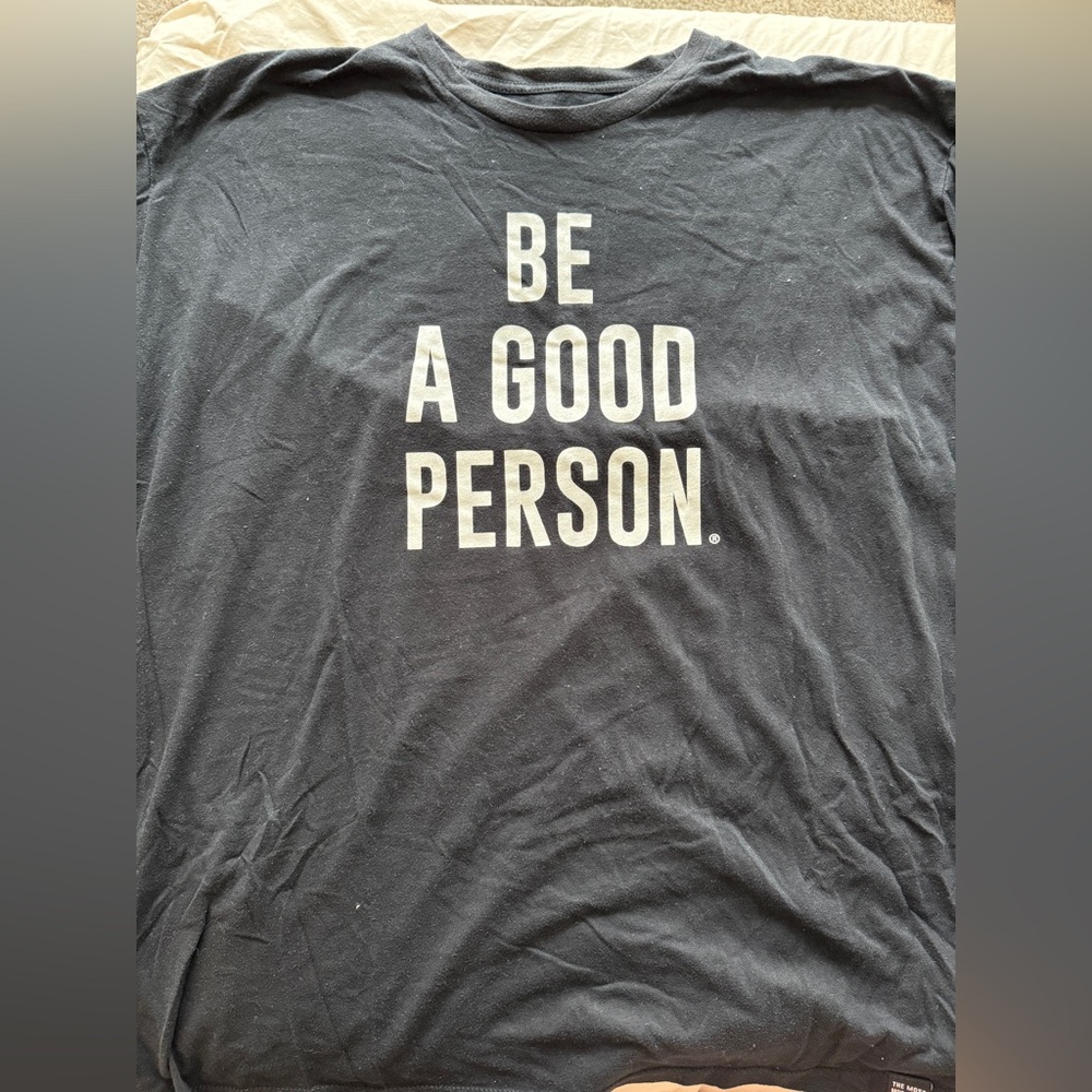 Be A Good Person Charcoal Tee